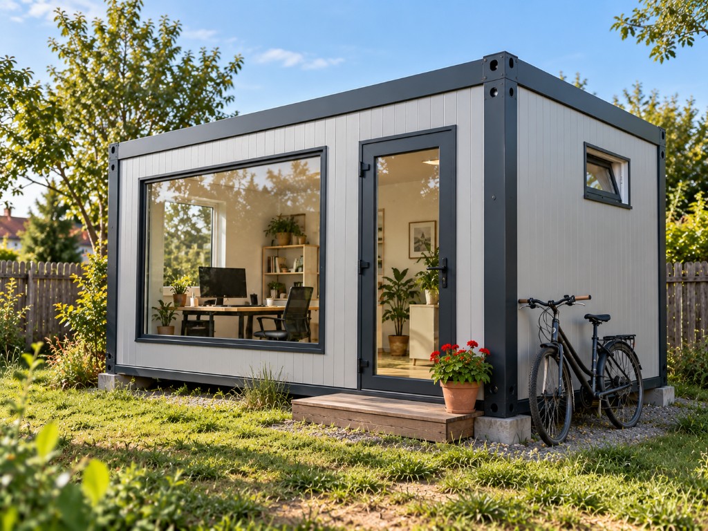 GVM Element als Büro mit Glasfront