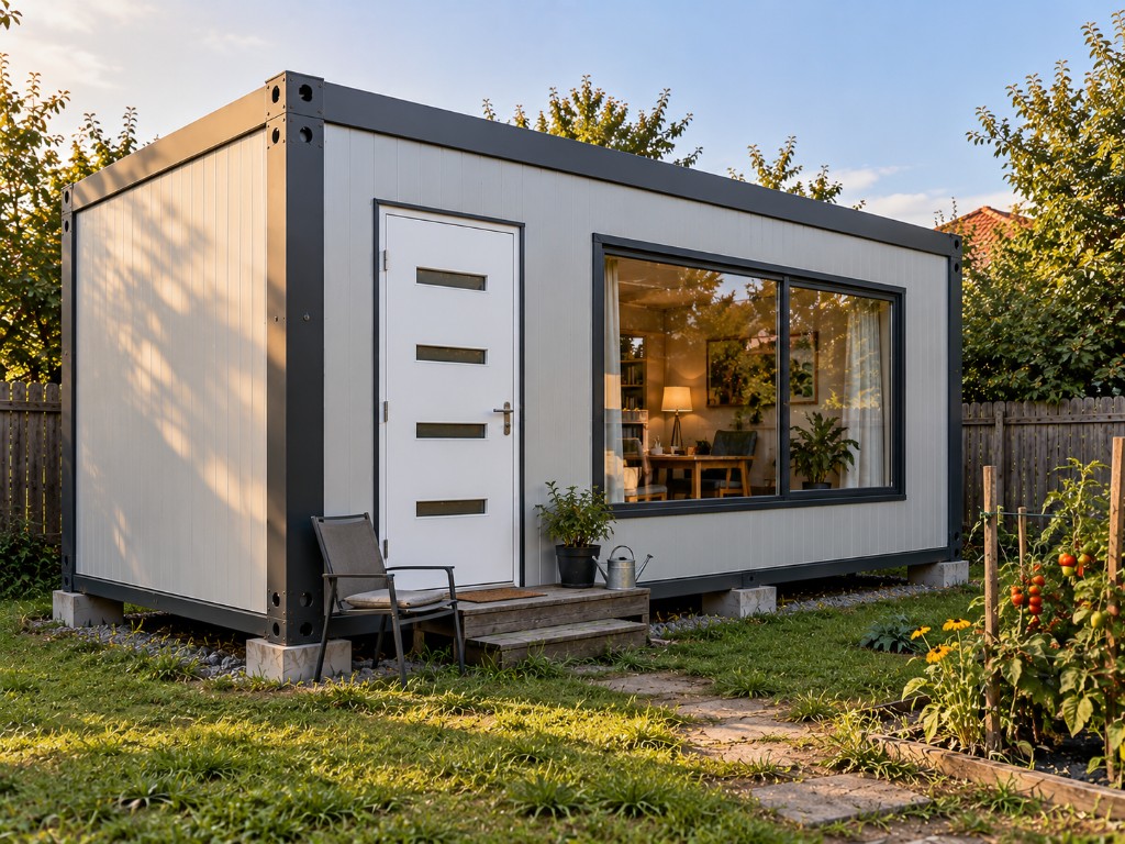 GVM Element als Wohnhaus mit Tür und Fenster